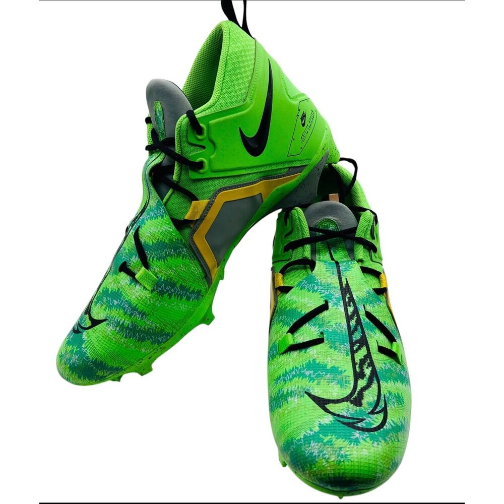 Nike Alpha Men's Football Cleats Volt Green Low Top Lace- Up Athletic Size 16 - Picture 2 of 9